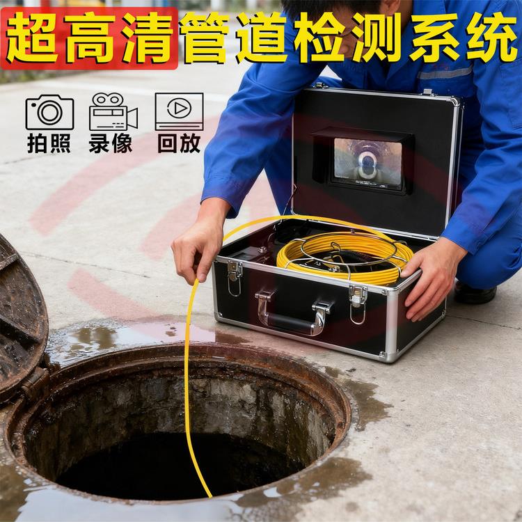 工业管道内窥镜高清可视摄像头市政工程下水管道排水疏通视频探测