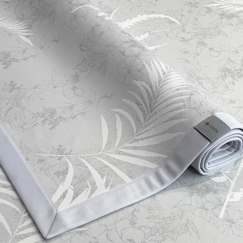 罗兰宝贝家纺复古印花凉感冰丝软席夏季空调房可水洗双人床凉感席