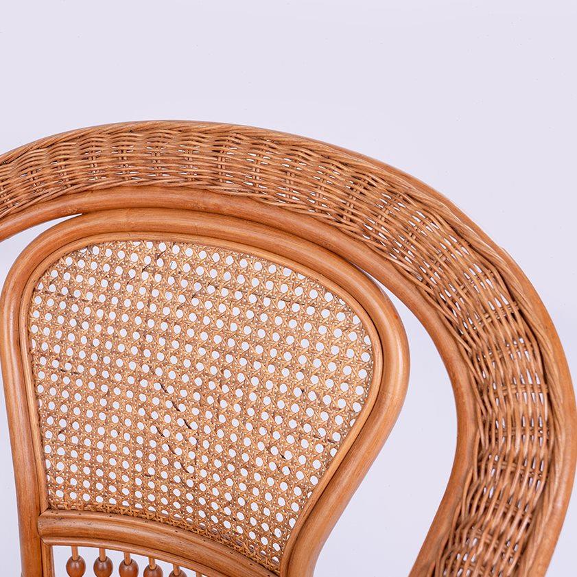 直销天然印尼藤椅老人椅真藤休闲喝茶高档手工编织老人滕腾縢椅子