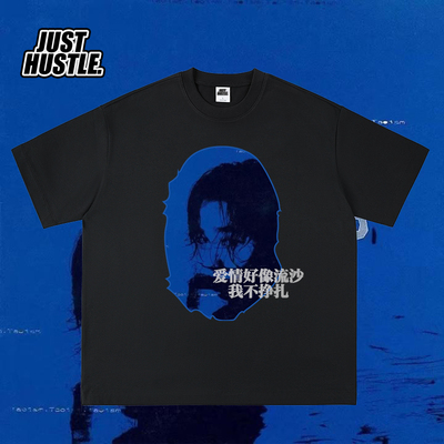 JUSTHUSTLE短袖嘻哈oversize