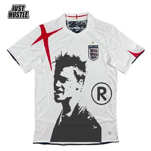 皮特 人像复古 足球服 街头英格兰 短袖长袖 欧美嘻哈remake 秋季