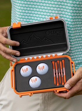 代购OtterBox whataburger联名款高尔夫球盒套装放水三只球