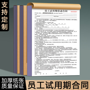 【员工试用期合同】2025年新劳动合同个体工商户临时工劳务派遣合作合伙协议工厂学徒工兼职入职免责书律师版