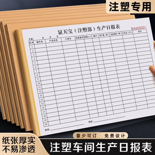 【注塑车间生产日报表】极速发货