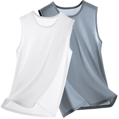 冰丝速干背心男夏季宽松薄款透气