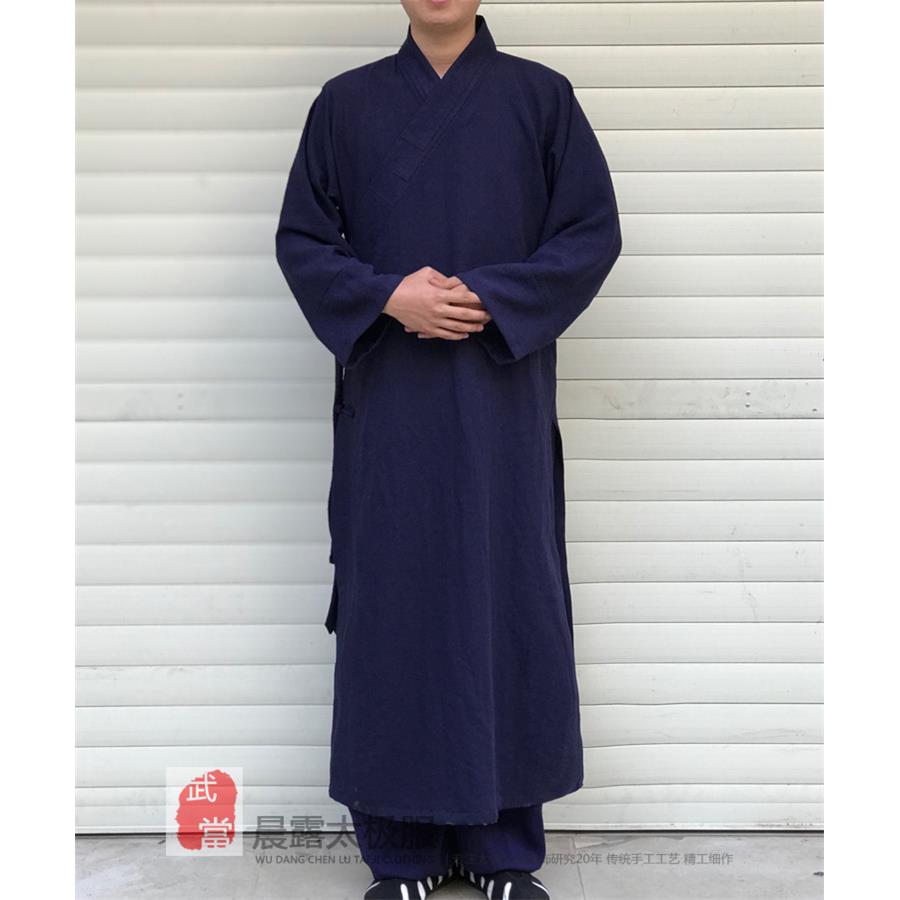 新款武当太极服太极长袍长褂长衫道袍道服道士服三清领居士服乾坤