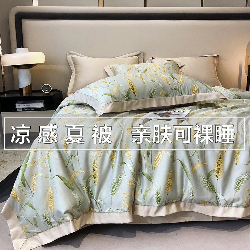 可机洗夏被水洗真丝凉感冰丝夏季图片