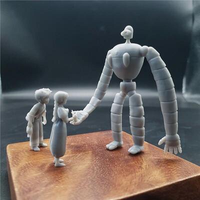 潮玩DIY手工 宫崎骏系列天空之城名场面迷你微缩场景模型手办1/43