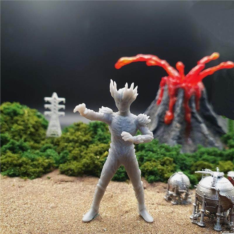 潮玩DIY手工 奥特曼大电影明鉴超人赛迦1/64人偶模型手办场景