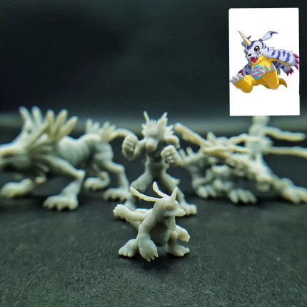 还原剧中新款新款潮玩DIY手办数码宝贝系列加布兽1:64模型GK场景