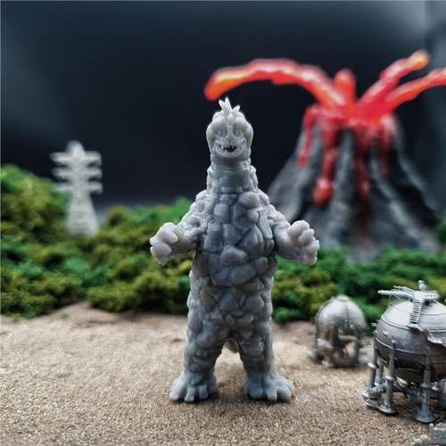 潮玩DIY手工 杰克奥特曼明鉴怪兽彩虹石 戈尔巴格 1/43模手办场景