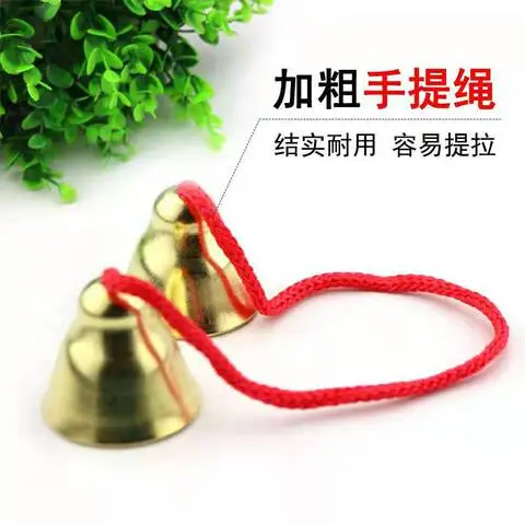 碰钟奥尔夫儿童木柄碰铃音乐手摇铃铛教具打击乐器乐器早教幼儿园