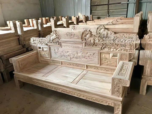 老榆木白坯中式组合整装仿古家具