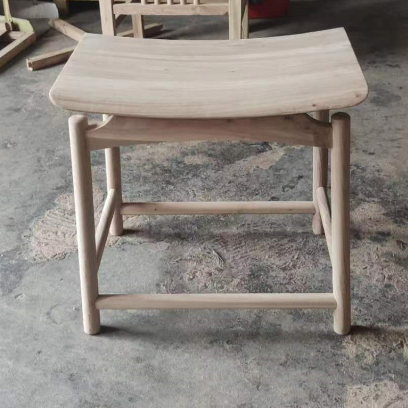 新中式方凳矮凳橡木休闲白胚