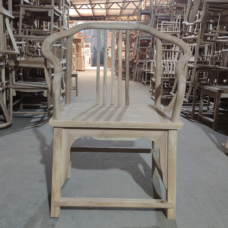 新中式老榆木圈椅太师椅梅花椅
