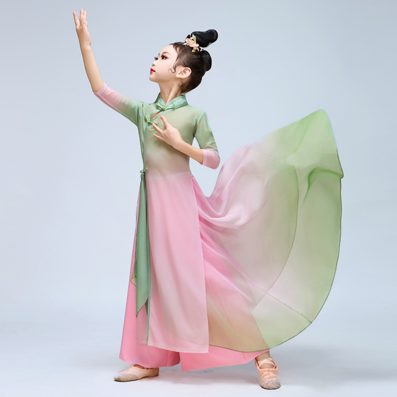 儿童古典舞蹈服装飘逸中国风