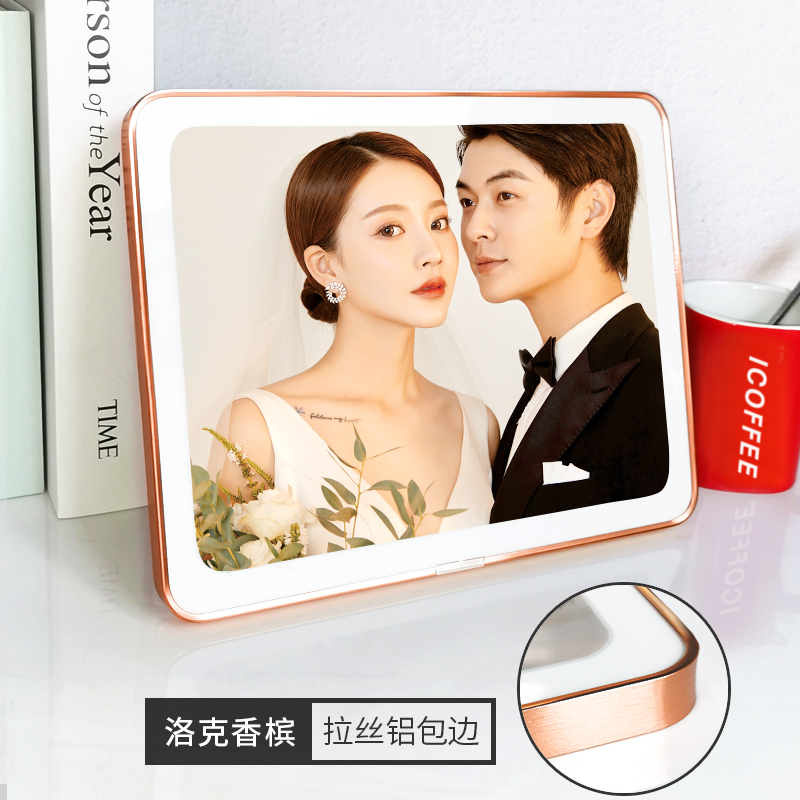 大韩水晶拉米娜版画相框摆台照片定制相片放大打S印带冲印洗印相