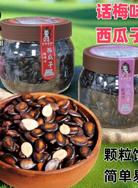 紫霞姐姐西瓜子酸溜溜话梅奶油味酸酸甜甜300g罐坚果炒货追剧零食