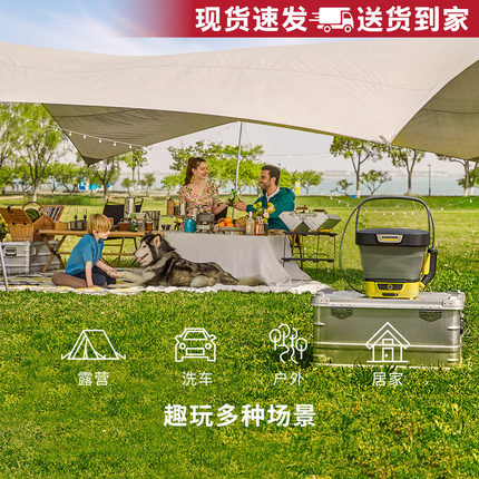 德国卡赫小魔盒户外锂电清洗机家用无线高压洗车水枪便携神器oc3