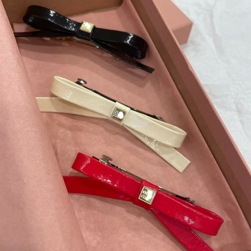 miu系小香风蝴蝶结发夹女侧边刘海夹子头饰高级感发卡鸭嘴夹发饰