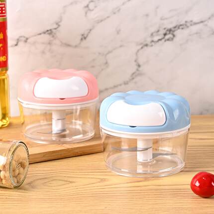 高品质玻璃捣蒜泥神器拉蒜器手动打大蒜蒜蓉搅碎机压蒜绞蒜末家用