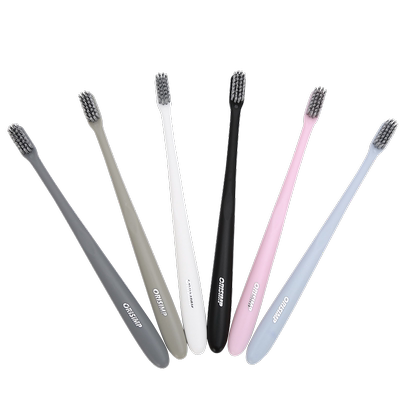 ORISIMP超细软毛防出血成人家用牙刷小头情侣牙刷软毛独立包装2支