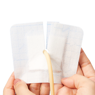 医用引流管导管固定贴无菌敷贴带孔腹透胆管肾穿刺造瘘尿管c型贴