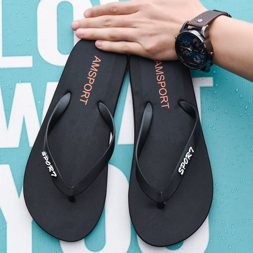 夏季沙滩人字拖网红防滑休闲