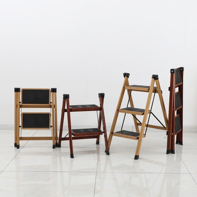 家加步c物木二花功梯能纹厚置多折用三梯子梯l小梯叠架步架