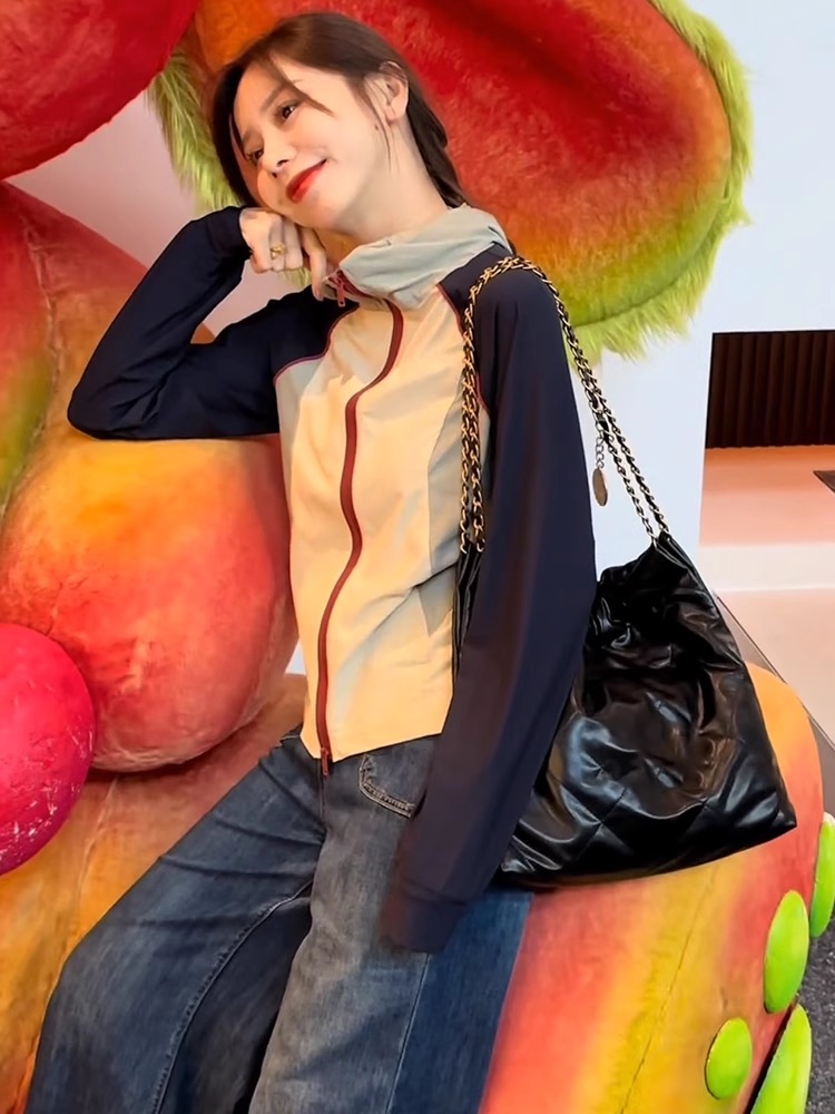 立领防晒外套女春秋薄款2025新款冲锋衣时尚百搭透气小个子防晒服