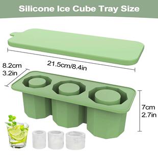 Leeseph Ice Cube Tray for Stanley Cup Tumbler Cup , Cylinder