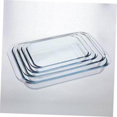 tempered glass dish microwave oven pan risotto dish rectan