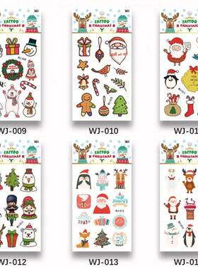 New Year Temporary Tattoos Children Cartoon Tatoo Sticker Sn