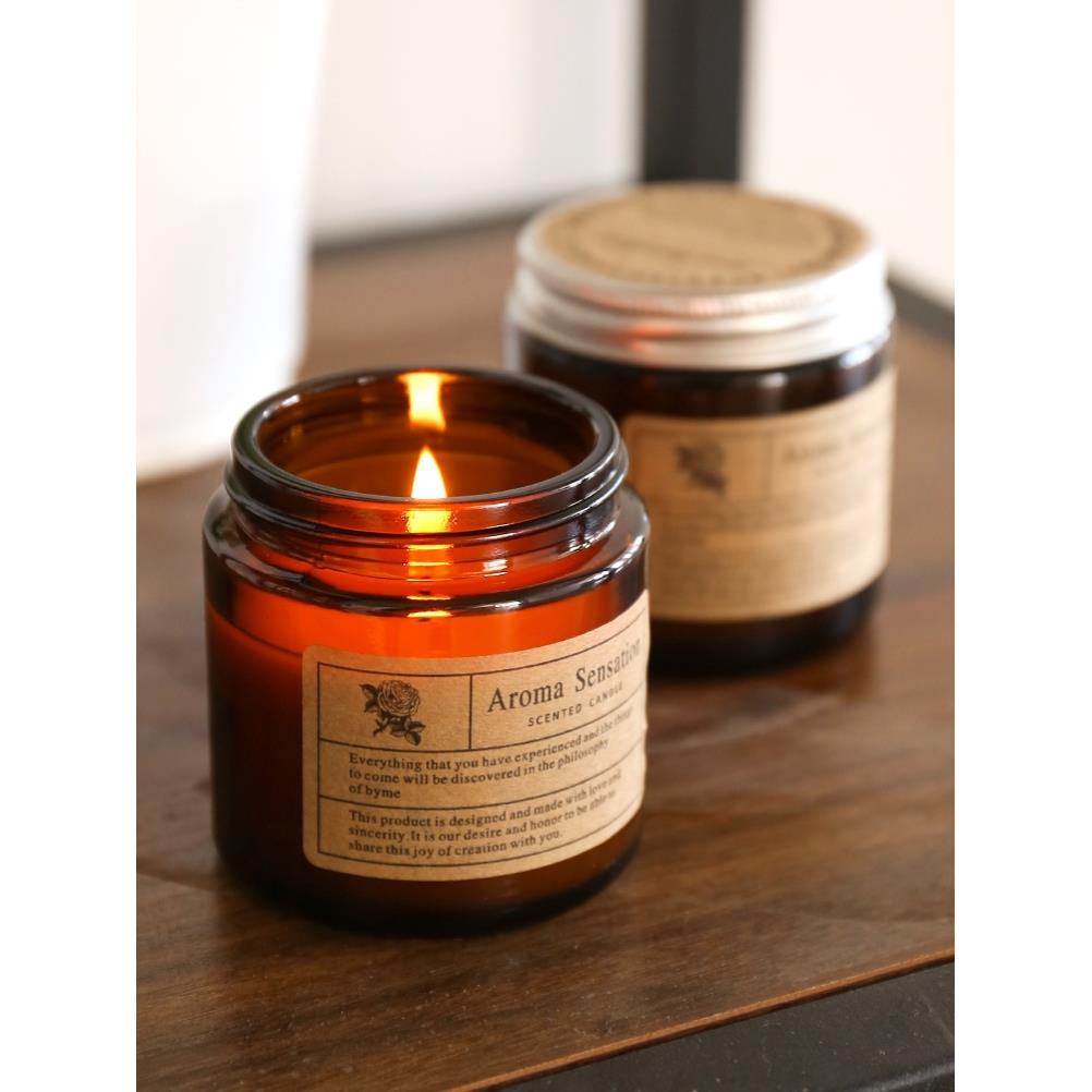 Fragrant Scented Candle glass Jar candles Gifts Fragrance