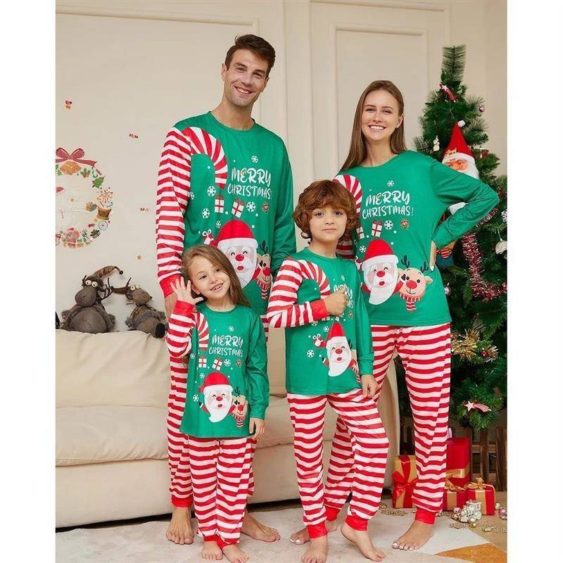 2024 Christmas Family Matching Pajamas Adult Kid Baby Outfit