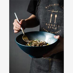 Ramen Bowl Ceramic Single Noodle Bowl Household Salad Bowl