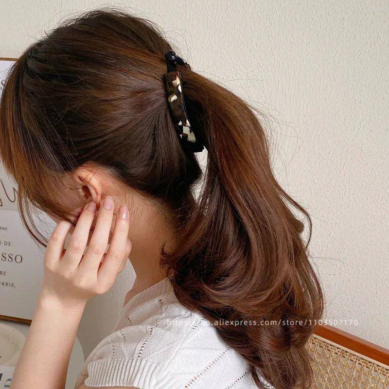 Anti slip banana clip with low hair volume vertical clip~Kor