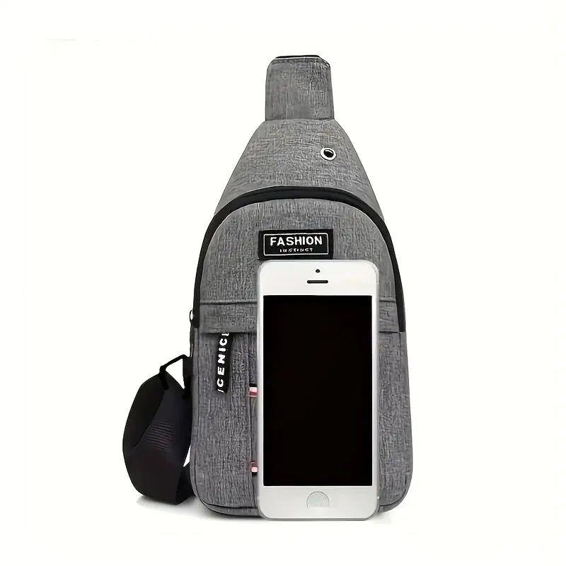 Men's SmaJUGll Canvas Crossbody Chest Bag, Multifunctional S