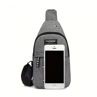 Men's SmaJUGll Canvas Crossbody Chest Bag, Multifunctional S