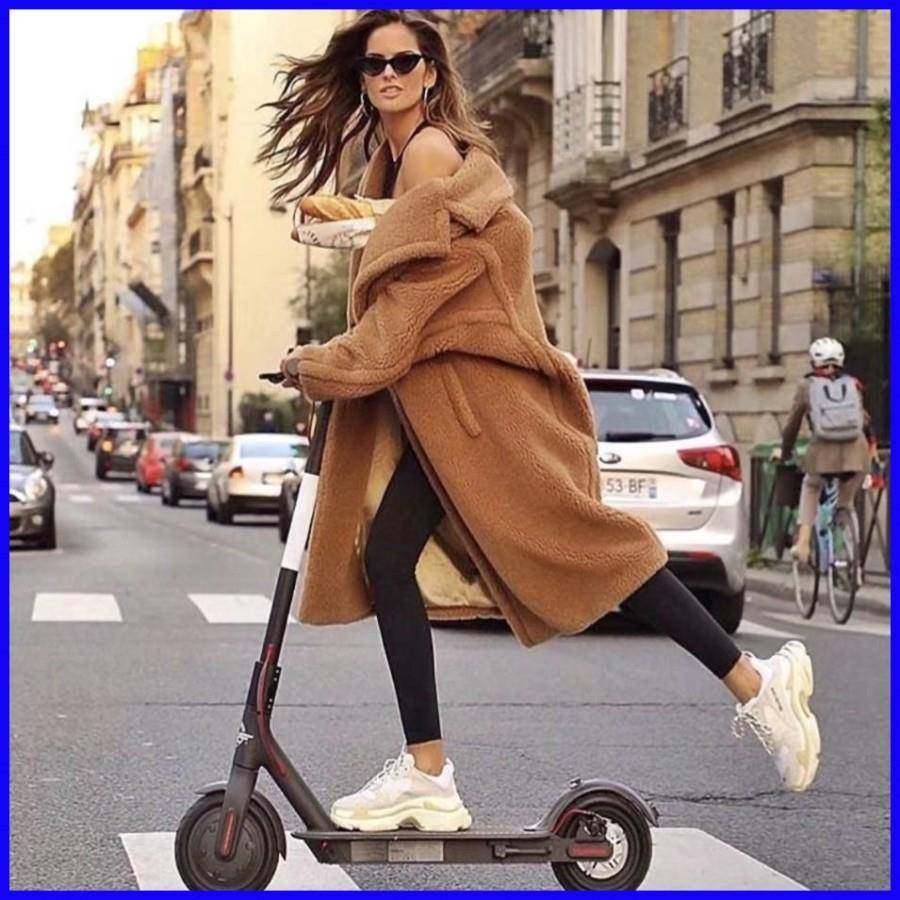 long teddy Fur Jacket For Women Clothes trench Coat Winter