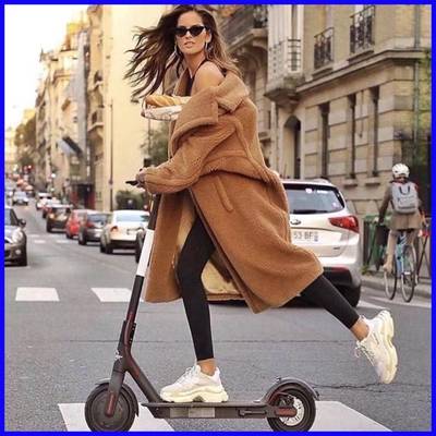 long teddy Fur Jacket For Women Clothes trench Coat Winter