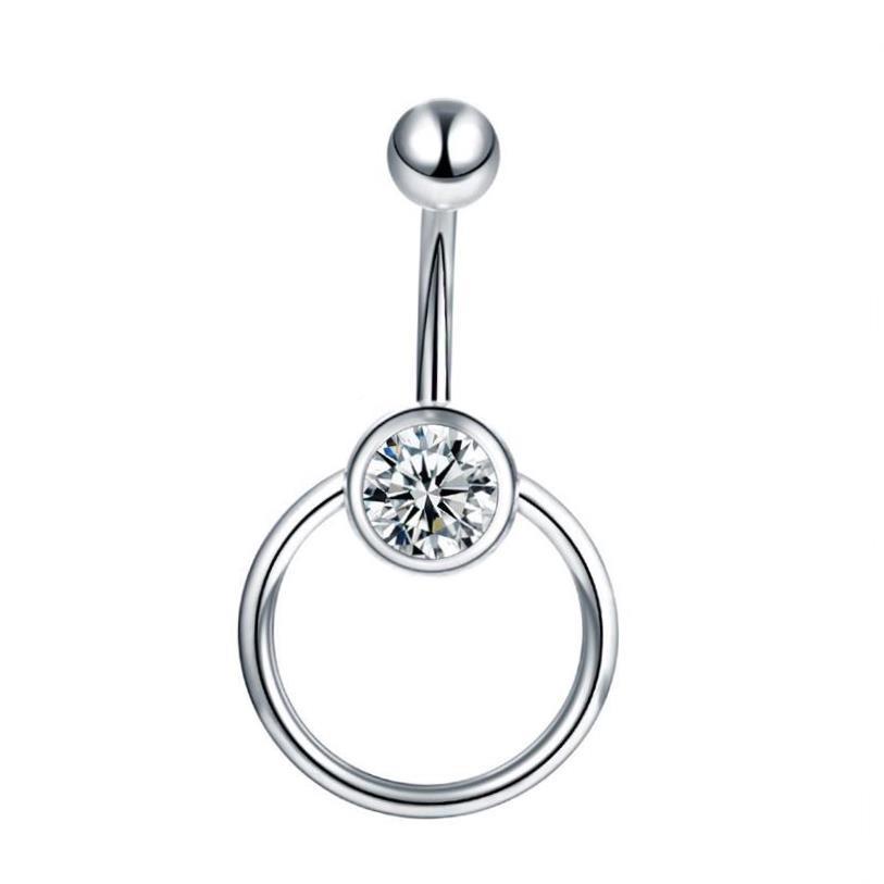 1Pc Surgical SteeKhauki0Xl Belly Button Ring Navel Nombril P