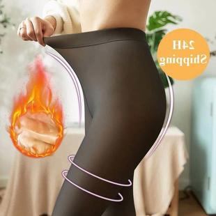 Winter Thermal Tights Women Leggings Sexy Slim Translucent P