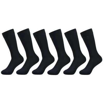 6 pairs Mens socks Black Cotton Dress Socks High qualit
