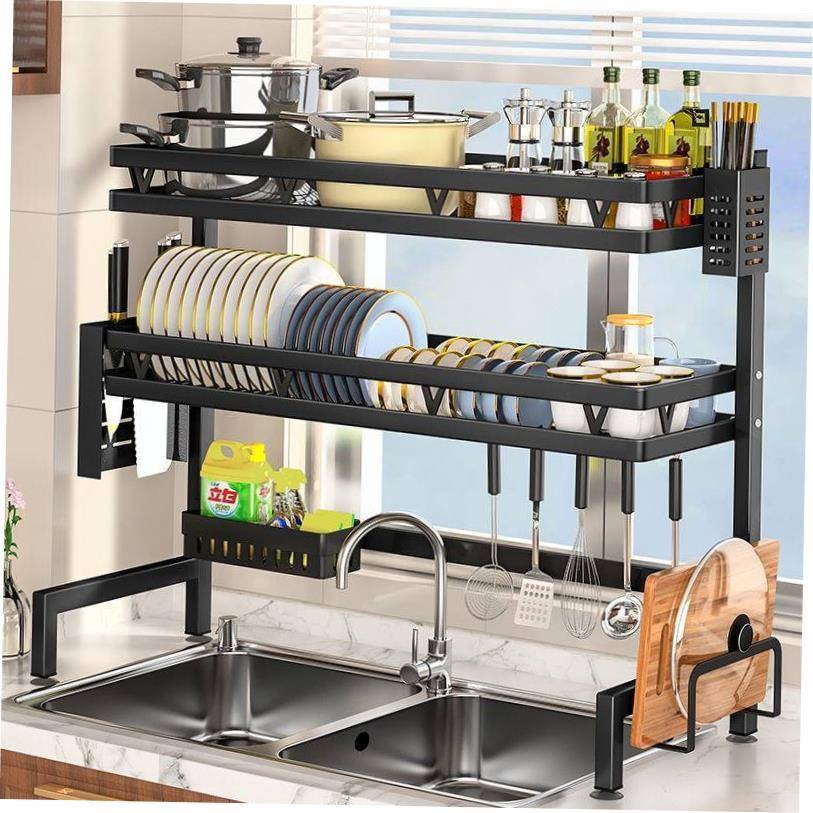 3-Tier Strong Rack kitchen drop large dish rack shelf bowl