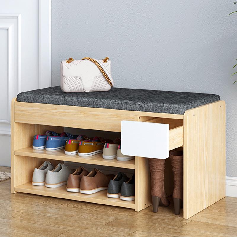 Wearing shoe bench, changing shoe bench, home door shoe rack