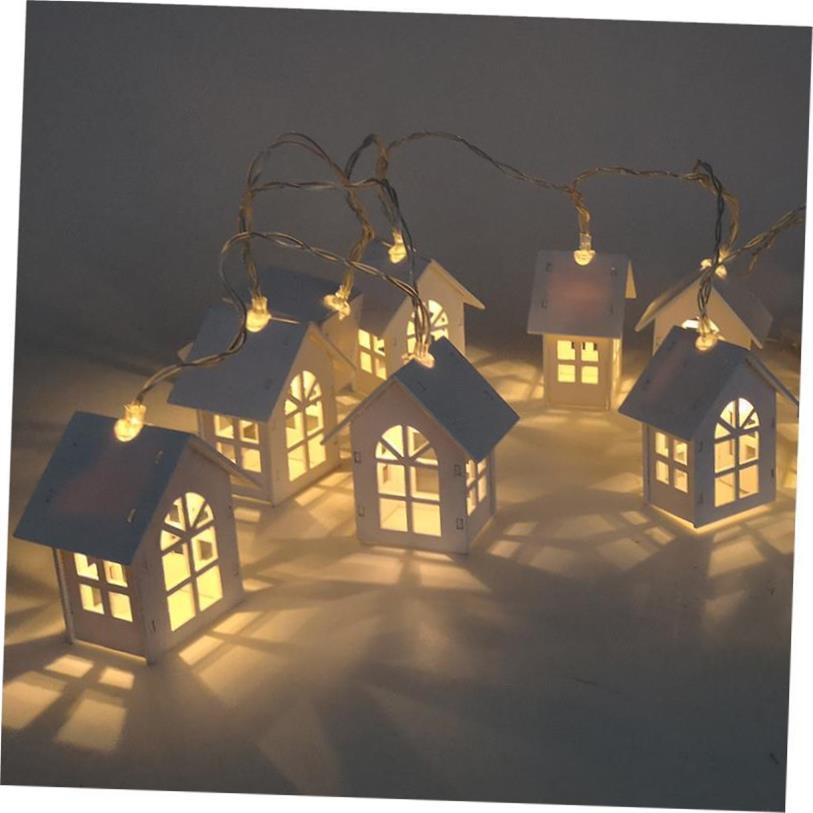 1.5M 10pcs LED Christmas Tree House Style Fairy Light Led灯0