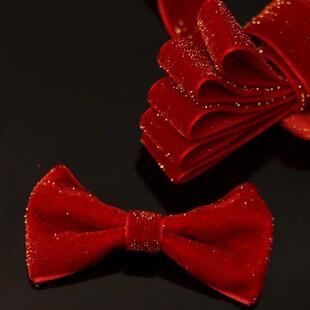 5 Yards Christmas Velvet Ribbon New Year Red Festival Ribbon