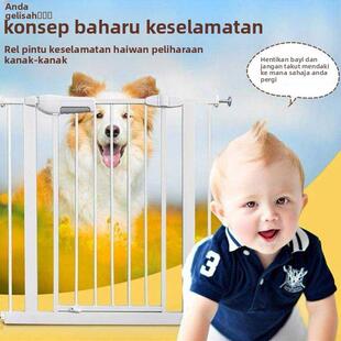 Child protective barrier stair gate pet dog isolation door b