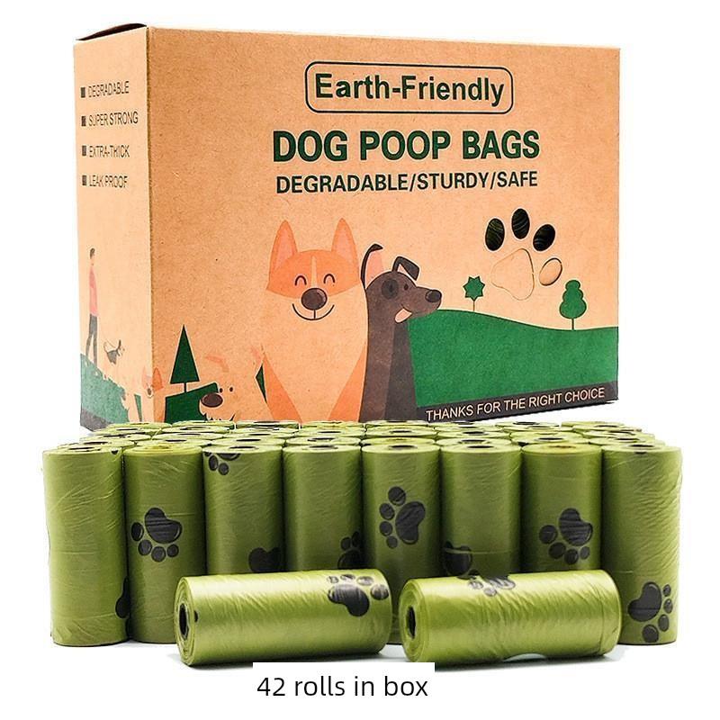 75pcs/5roll Black Bags Portable Dog Pet Waste Poop Poo Refil